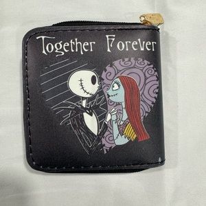 “NEW” THE NIGHTMARE BEFORE CHRISTMAS COIN AND ID PURSE WALLET. JACK AND SALLY‎